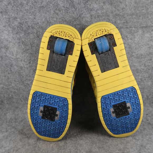 Casual Shoes Mens 8.5 Wheeled Sneakers Yellow Blue Sport Active Skate Roll - Picture 9 of 11